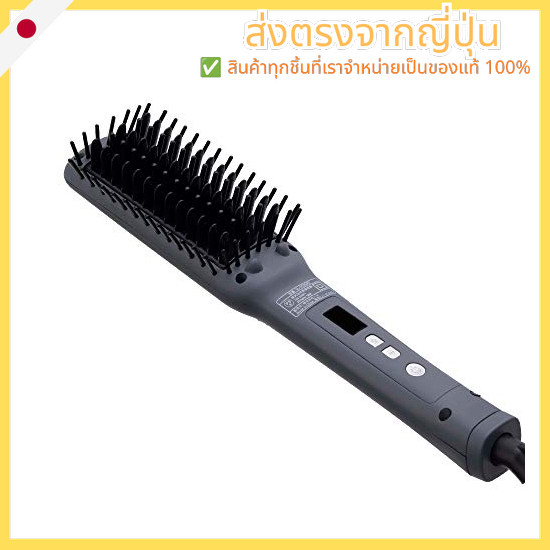 SALONIA Straightening Heat Brush Slim Hair Styling Brush Worldwide Voltage