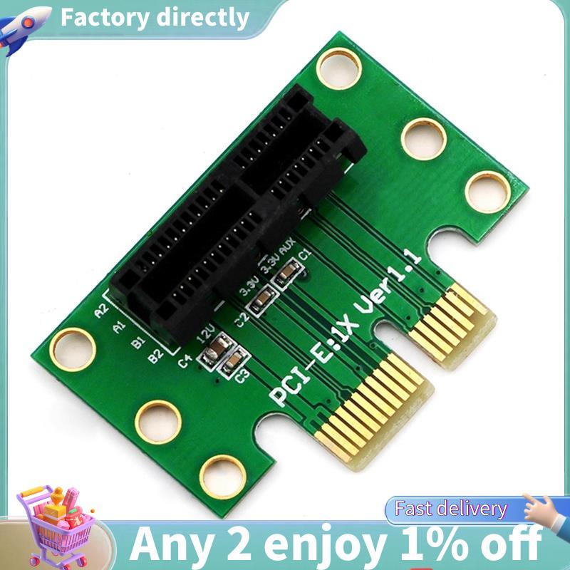 E7-PCIe 1x อะแดปเตอร์ Riser การ์ดแปลง 90 องศา PCI Express PCI-E X1 บอร์ดขยายสําหรับ 1U Server เดสก์ท