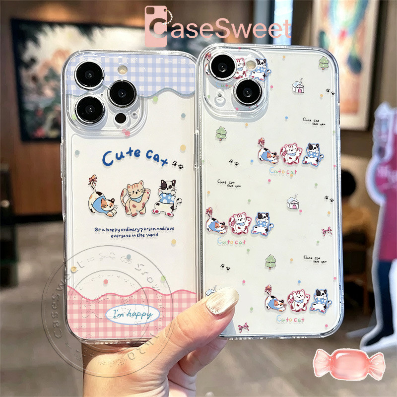 มือถือเคสแมวการ์ตูนน่ารัก เหมาะสำหรับ Redmi9 10 12 15 13 14 10C 9C 12C 14C 13C 15C A1 A5 Note 9 10 11 12 13 14 Pro POCO
