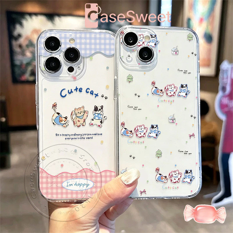 มือถือเคสแมวการ์ตูนน่ารัก เหมาะสำหรับ Redmi9 10 12 15 13 14 10C 9C 12C 14C 13C 15C A1 A5 Note 9 10 11 12 13 14 Pro POCO