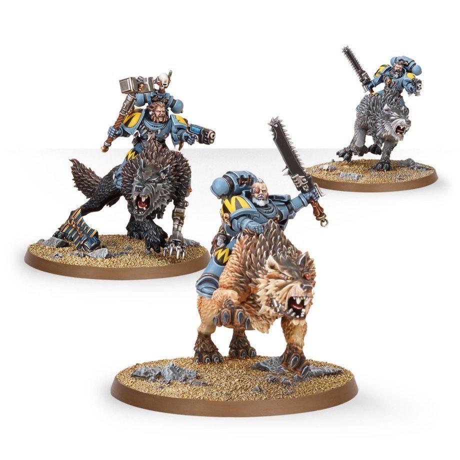 โมเดลเรซิ่น Space Wild Wolf Thunder Wolf Cavalry โมเดลเรซิ่นสีขาว