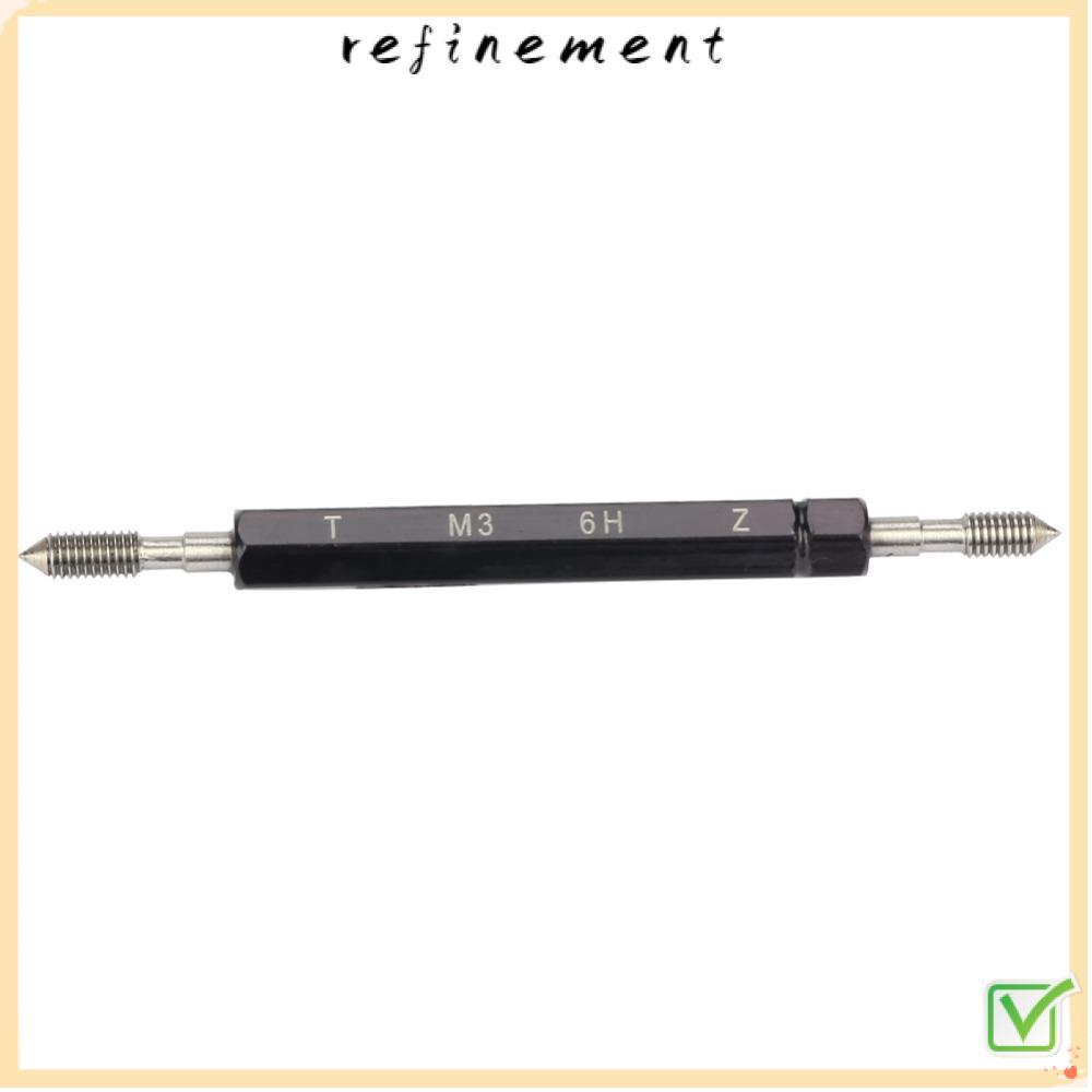 REFINEMENT Thread Gage Set, Double End Handle Go และ NoGo Thread Plug Gauge, Precision Bearing steel