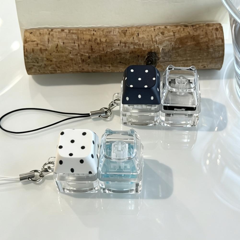 Light Up สีสัน Star Polka Dot ปุ่ม Fidget พวงกุญแจบรรเทาของเล่นนิ้วมือความเครียด M6J4