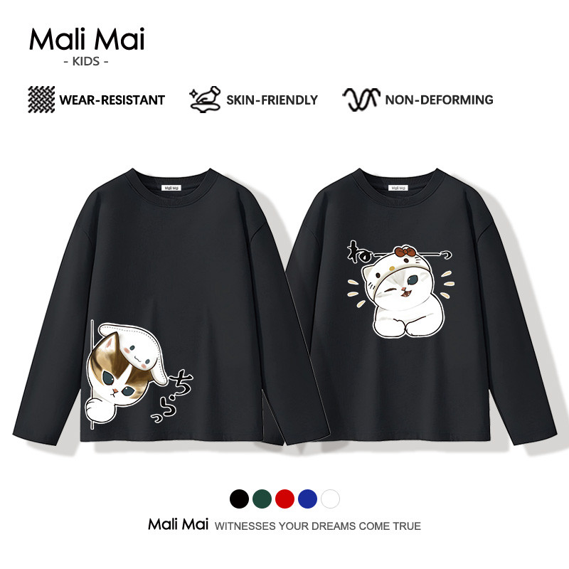 เสื้อยืดแขนยาวสำหรับเด็กผู้หญิง กันแดด งานจริงสวย Mofusand เข้ากับทุกสไตล์ (ส่งเร็ว จัดส่งจากไทย)