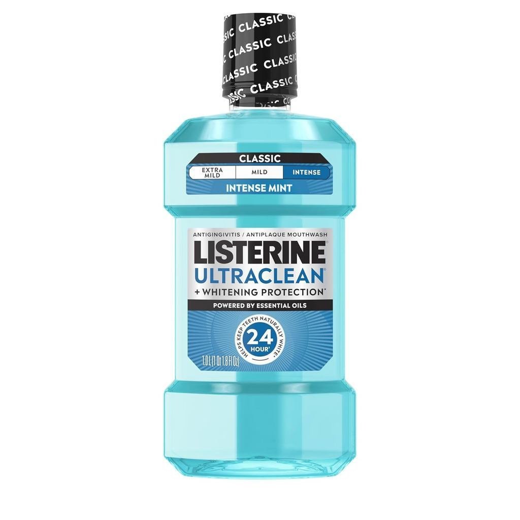 ใหม่ ListerineUltracleanIntenseAntisepticMouthwash+ningProtection*,EverfreshTechnologytoช่วยFightBad