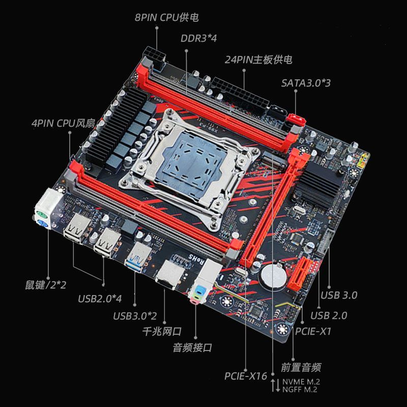 [Intel] X99 X79 เมนบอร์ด i9 ระดับ 18 Core CPU ชุดเกมคอมพิวเตอร์ Multi-Open Simulator Server กินไก่