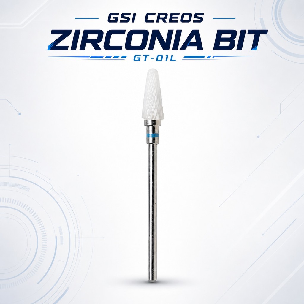 ดอกเจียรเซอร์โคเนีย GSI Creos GT-01L ทรงสามเหลี่ยม สำหรับ Mr. Cordless Router PRO2 PRO X แต่งผิวโมเด