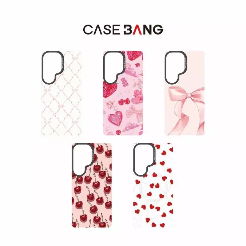 【แผ่นหลังแม่เหล็ก】For Samsung S24-26,CASEBANG Sweet Series เคสแม่เหล็ก ImagiSnap, เปลี่ยนกลับ, ป้องกันการตกกระแทกทหาร