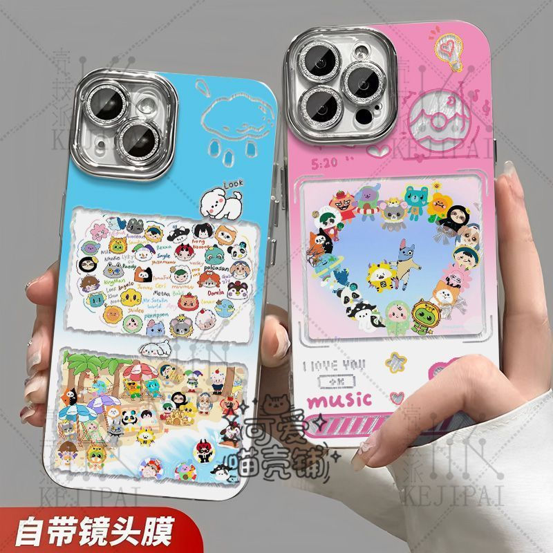 ขายร้อน GMM ตุ๊กตา All-member รุ่น Q น่ารักเคสโทรศัพท์สําหรับ Iphone 17 16 15 14 Pro Max 13 12 Mini 