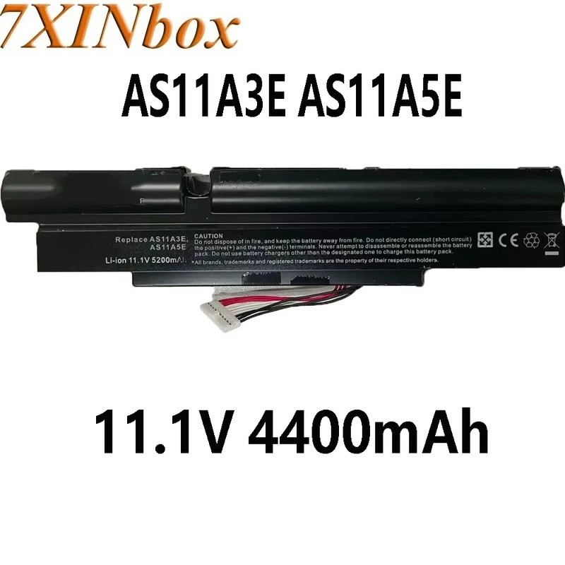 7XINbox AS11A3E AS11A5E 11.1V 4400mAh แบตเตอรี่แล็ปท็อปสําหรับ Acer TimelineX 3830T 3830TG 4830T 483