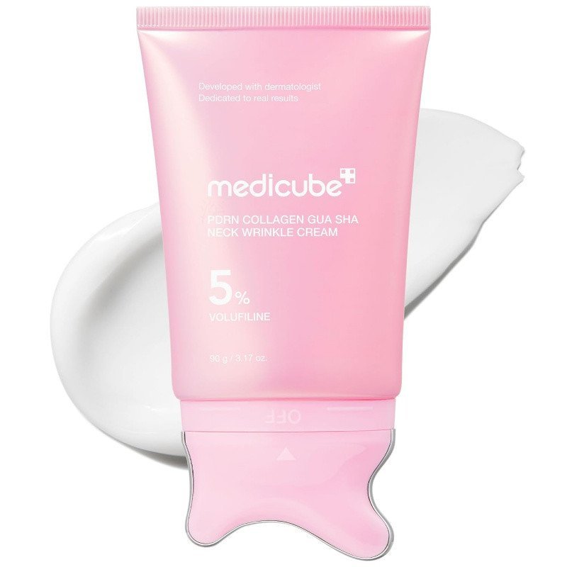 MedicubePDRNCollagenGuaShaNeckWrinkle|เครื่องนวด InGuaSha ในตัวพร้อมVolufiline5%|กระชับ,คอนทัวร์Care