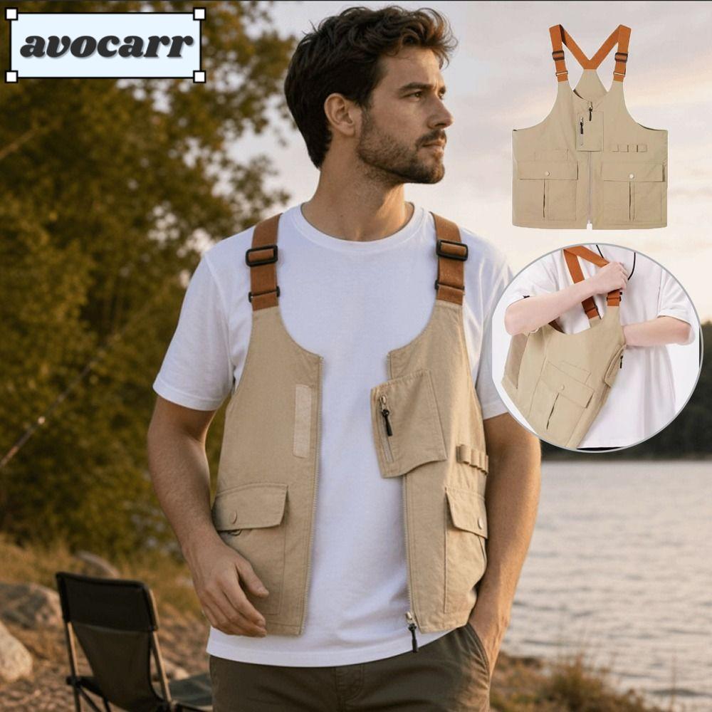 AVOCAR Wearable Vest Bag, Nylon Waterproof Convertible Vest Bag, High Quality Adjustable Shoulder St