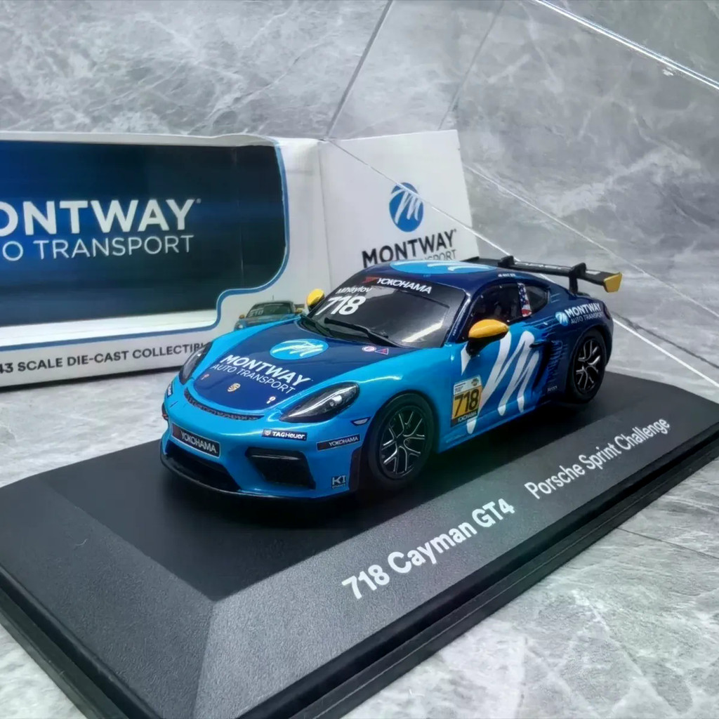 IXO 1/43 PORSCHE 718 CAYMAN GT4 PORSCHE Racing Model Alloy