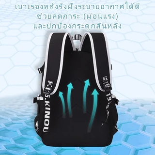 กระเป๋าเป้การ์ตูนน้ำหนักเบาความจุขนาดใหญ่สำหรับผู้ชายและผู้หญิงจากอนิเมะ Crayon Shin-chan