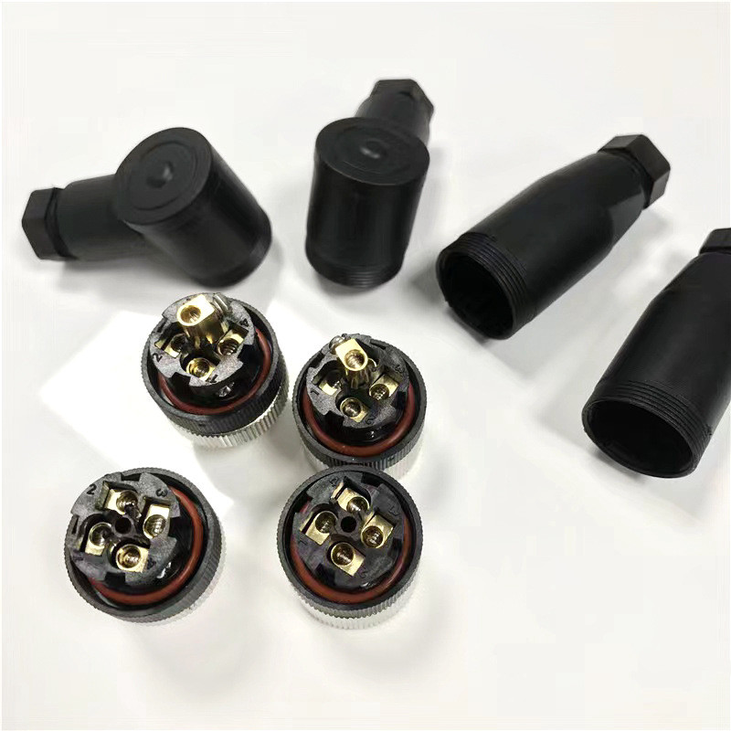 M12 Connector ปลั๊กการบิน 4-Core 5-Core 8P12P ชายหญิง Connector Gold-Plated Solder-ฟรีสกรู Crimping 