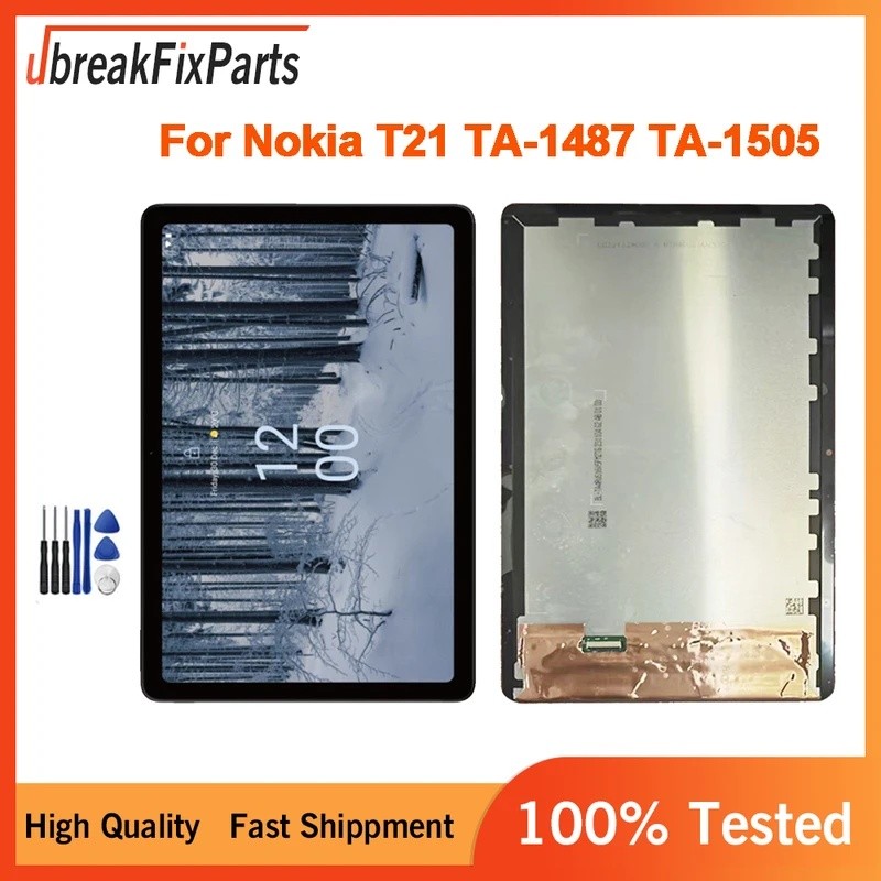 สําหรับ Nokia T21 TA-1487 TA-1505 จอแสดงผล LCD Touch Screen Digitizer Assembly สําหรับ Nokia T21