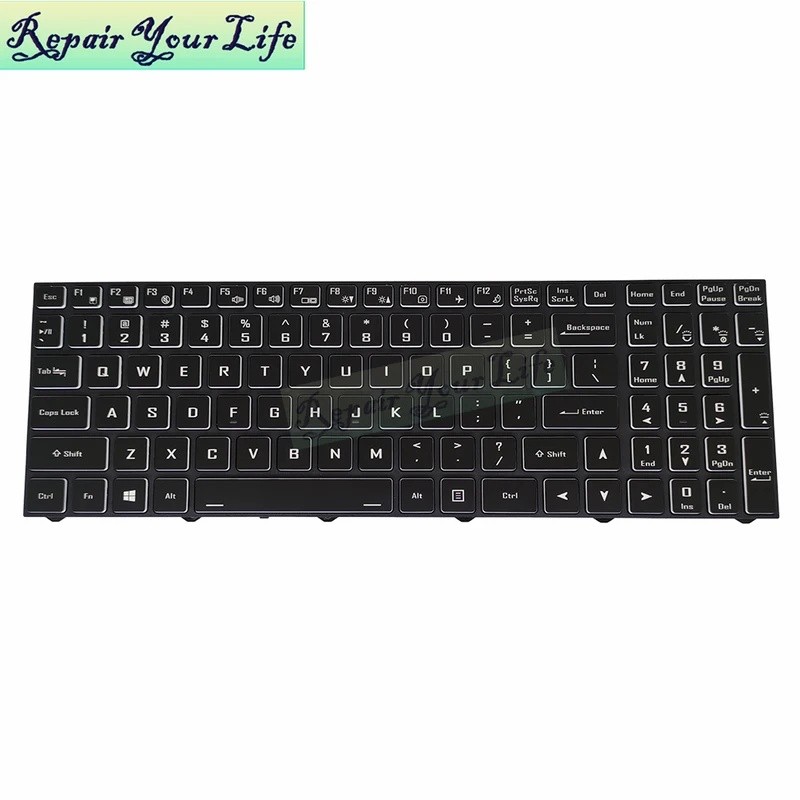 US UK ฝรั่งเศสรัสเซีย Backlit คีย์บอร์ดสําหรับ Gigabyte G5KC G5 MD GD G7 G7KC 6-80-N15Z0 N815Z0 CVM1