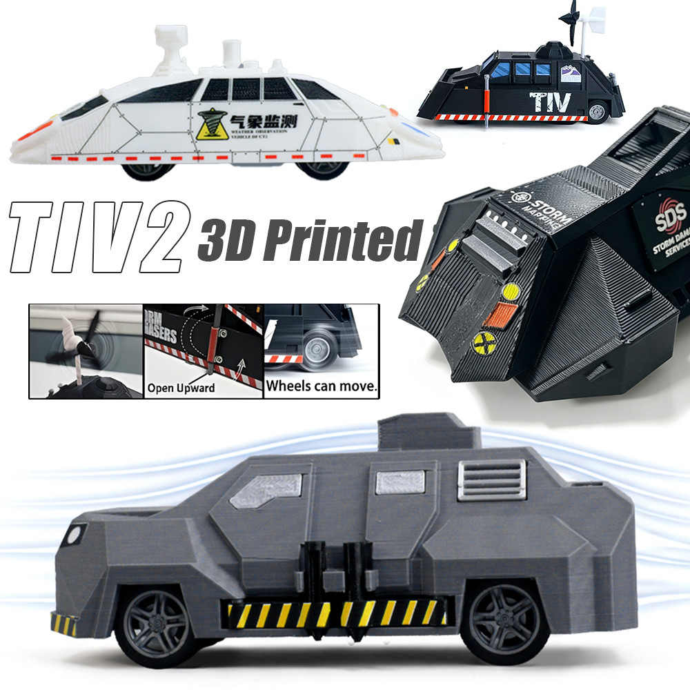 TIV2 Titus Storm Chaser รถ 3D พิมพ์ DIY ประกอบของเล่น SDS Tornado Puncher Dongfeng CT2 คอลเลกชัน