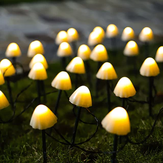 🍄🍄พร้อมส่ง LED ไฟสวนเห็ด ไฟโซล่าเซลล์ แบบกันน้ำ สำหรับประดับตกแต่ง ตกแต่งสวนกลางแจ้ง