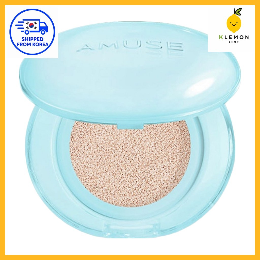 [KOREA] Amuse Airy Pore Cover Cushion, 15g, 1pc / Korean Cushion Foundation / Pore Blurring