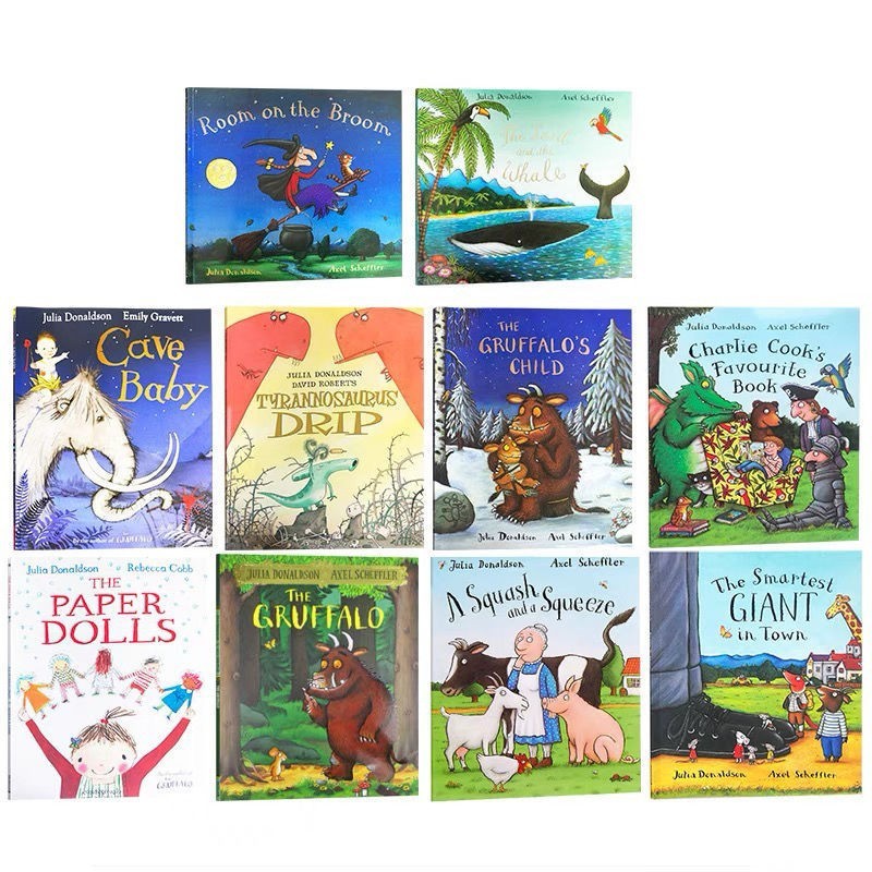 Donaldson donaldson donaldo Dot Book Story Edition ภาพ 10 เล่มข้อความเด็ก Ox julia Gulu julia
