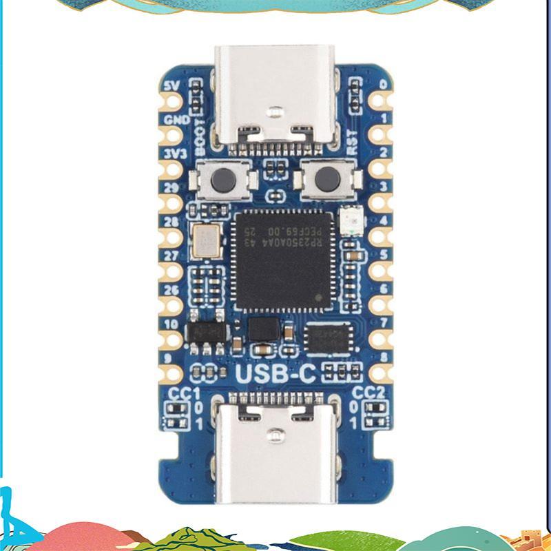 RP2350A USB-C Dev Board เซ็นเซอร์อุณหภูมิในตัวสําหรับ RP2350A MCU Mini Development Board