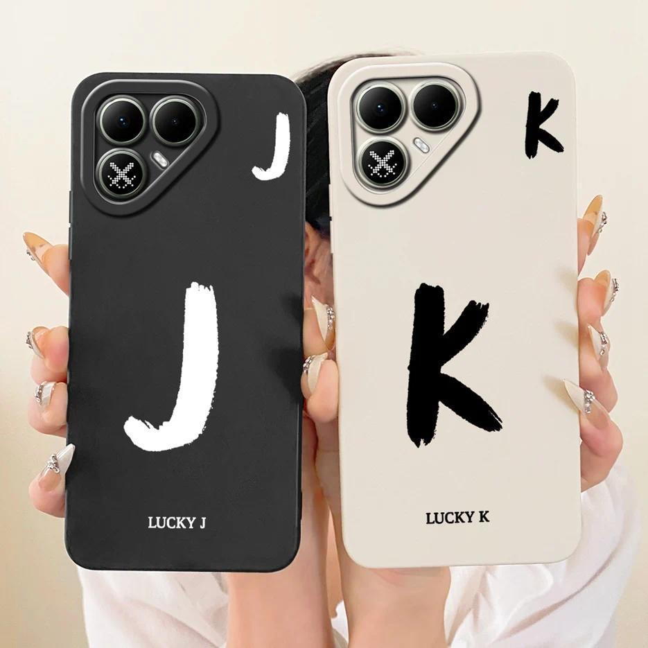 สําหรับ Tecno Pova 8 5G กรณี LK6 น่ารัก Lucky ตัวอักษรซิลิโคนอ่อนนุ่มเคสโทรศัพท์สําหรับ Tecno Pova 8