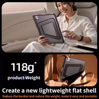 for เคสฝาพับ Samsung Galaxy Tab S9 S9FE S10FE S10lite S7 S8 for เคส Samsung Galaxy Tab A9+ A11+ S11 กันโค้งงอบางเฉียบ วงเล็บอลูมิเนียม