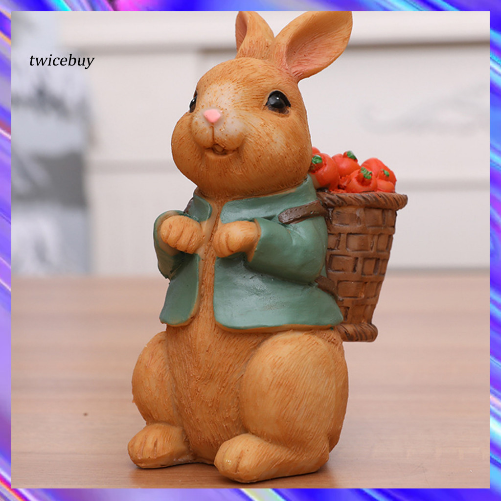 [TY] Easter Bunny เครื่องประดับ Easter Bunny Figurine Easter Bunny Action Figure ของเล่น – สมจริงน่า