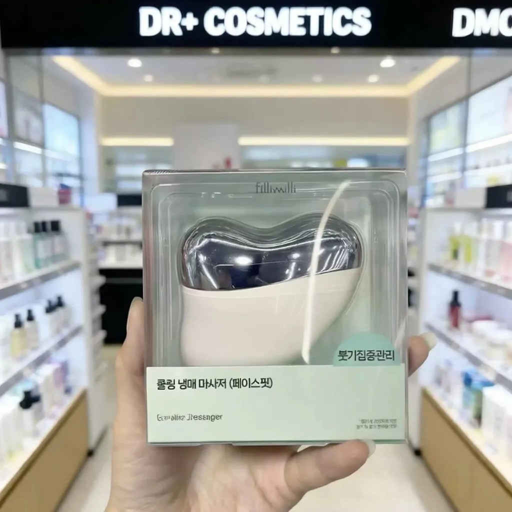 เกาหลี Fillimili Facial Cooling Massager V Face Ice Pack ลดบวม Lift Cool Facial Beauty Device *30728