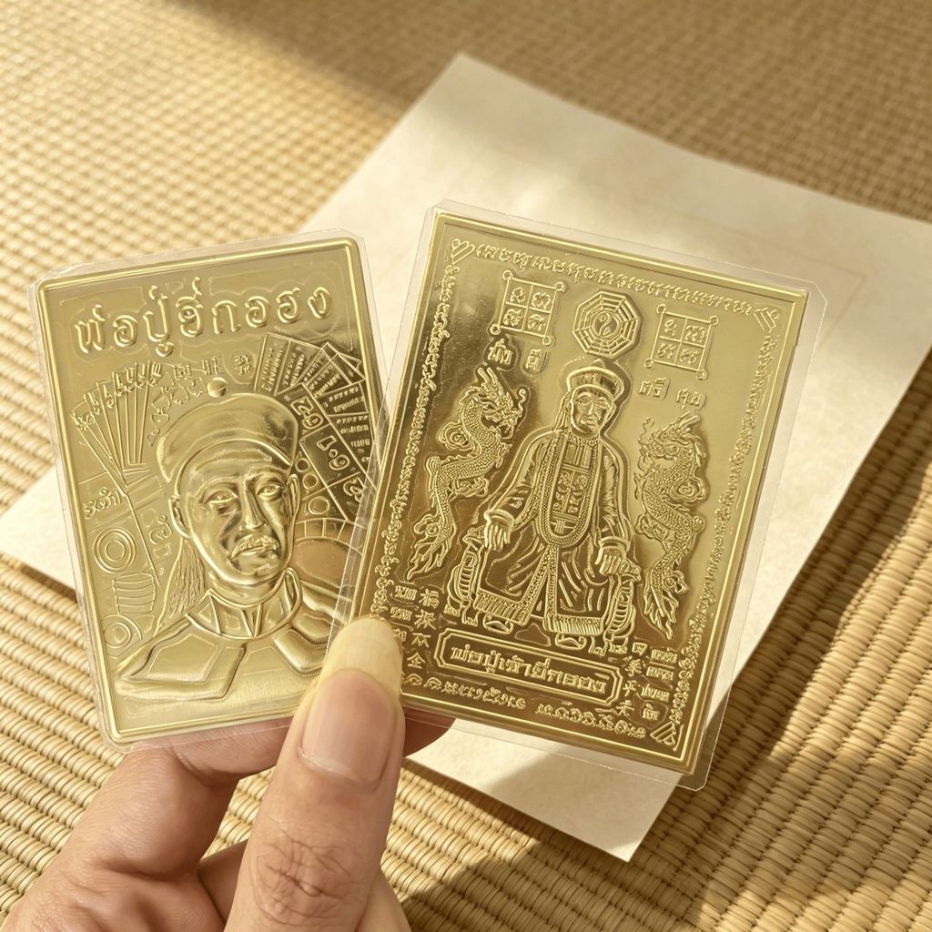 Buddhist-style "Second Brother" Fengyuan Temple Scripture Amulet Qian Mu Mobile phone scripture stic