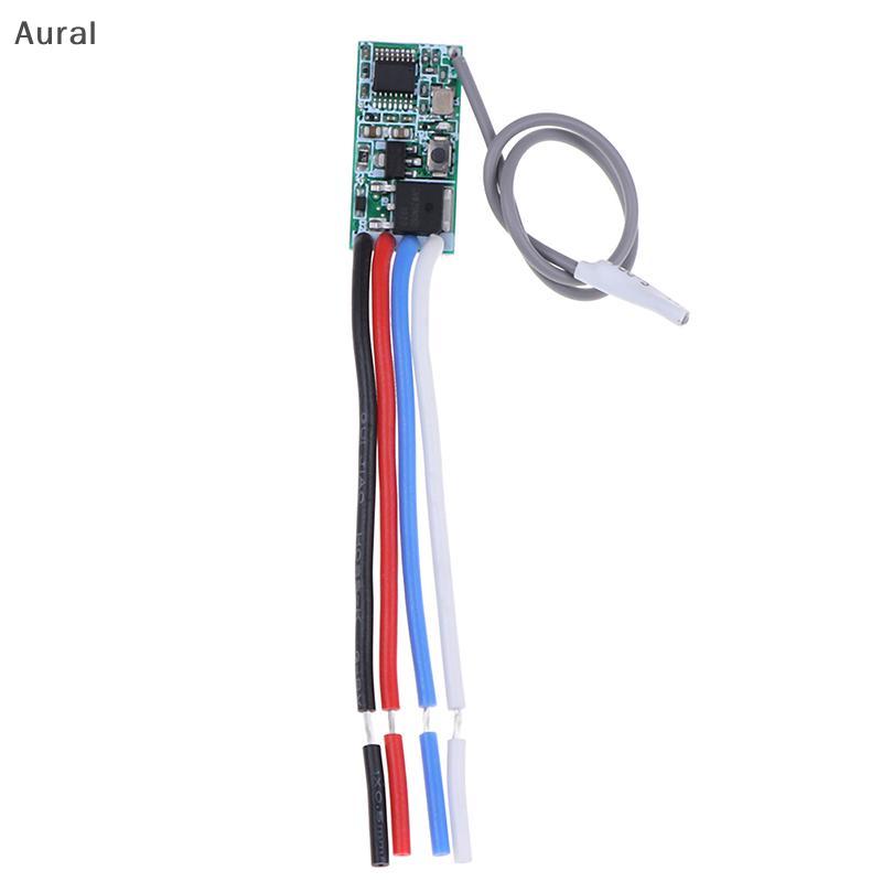 Aural 433Mhz 1CH RF รีเลย์ตัวรับสัญญาณรีโมทคอนโทรลไร้สายสวิตช์ไฟ micro โมดูล al