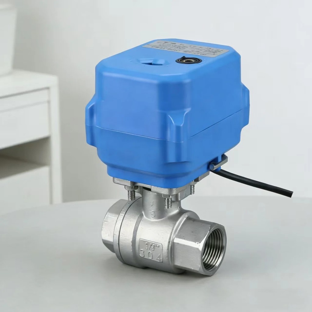 อัปเดต!ยี่ห้อใหม่ไฟฟ้า Solenoid ควบคุม PVC Ball Valve 2 นิ้ว Manual Operation Water Line 9V วาล์ว (ใ