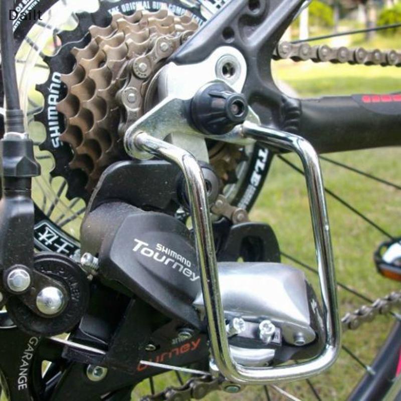 Dailt จักรยานด้านหลัง Derailleur Hanger Chain Gear Guard Protector ฝาครอบจักรยานเสือภูเขาขี่จักรยานเกียร์ป้องกันกรอบเหล็ก (TH)