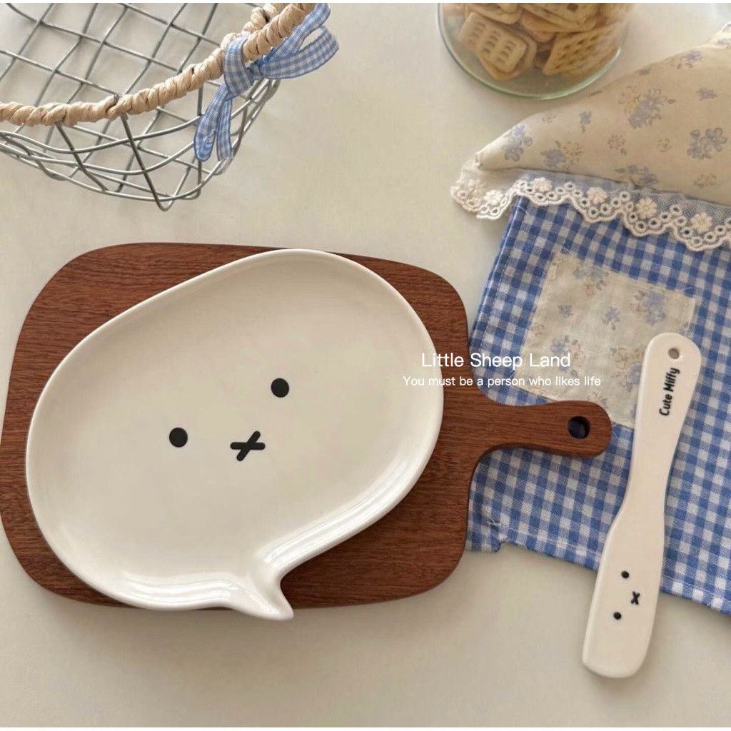 จานเซรามิก insจานmiffy พร้อมส่ง
