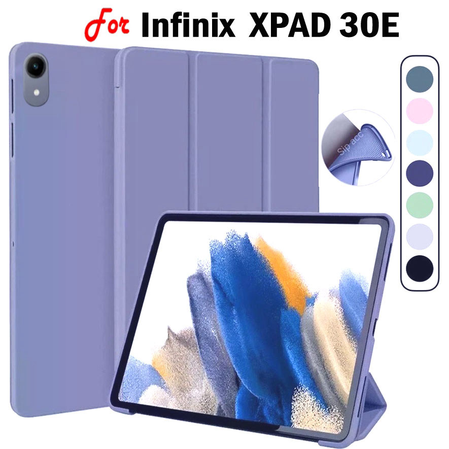 สําหรับ Infinix XPAD 30E X1102B 11 XPad 20 Xpad20 มีช่องใส่ปากกา นิ้วฝาครอบซองหนัง PU พร้อมสมาร์ทซิลิคอนแม่เหล็กกรณีพลิก