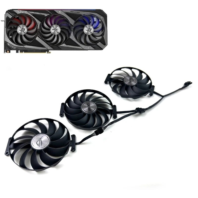 * พัดลมระบายความร้อนใหม่ 97 มม.CF1010U12S สําหรับ ASUS ROG STRIX RTX 3060 3070 3080 Ti 3090 GAMING R