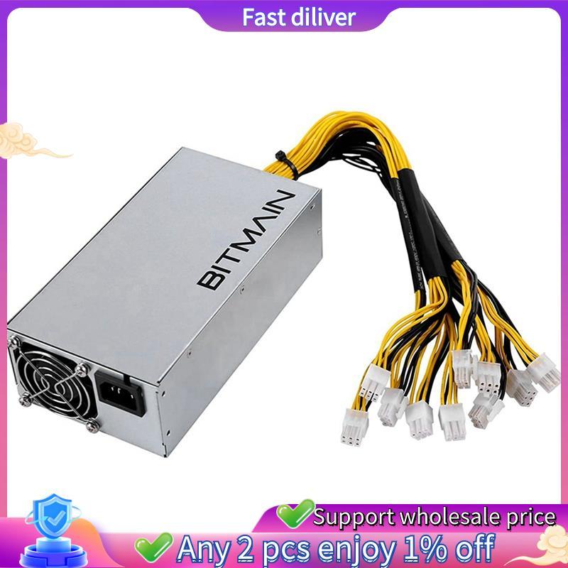 APW7 1800W PSU Bitmain Mining Power Supply สําหรับ Bitmain S9/L3 +/A6/A7/R4/S7/E9 พร้อม 10X PCI-E 6P