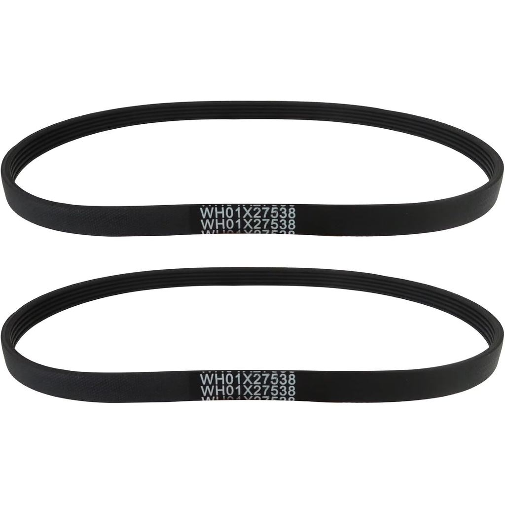 WH01X27538 สายพานมอเตอร์เครื่องซักผ้า, สายพานไดรฟ์เครื่องซักผ้า 2x สําหรับเครื่องซักผ้า GE Hotpoint 