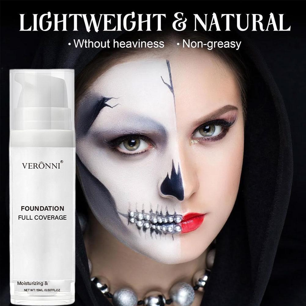 店美美美✨☆White Liquid Foundation Brightening Skin Color Toner Face Stage เครื่องสําอาง Foundation Light