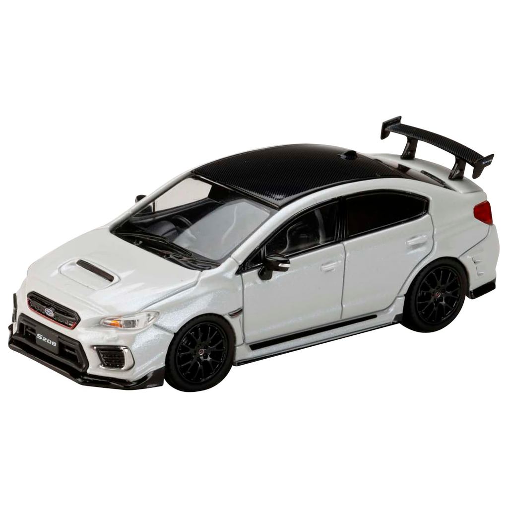 Hobby Japan HJ64 1/64 Subaru S208 NBR Challenge Package Crystal White Pearl Finished Model HJ644068W