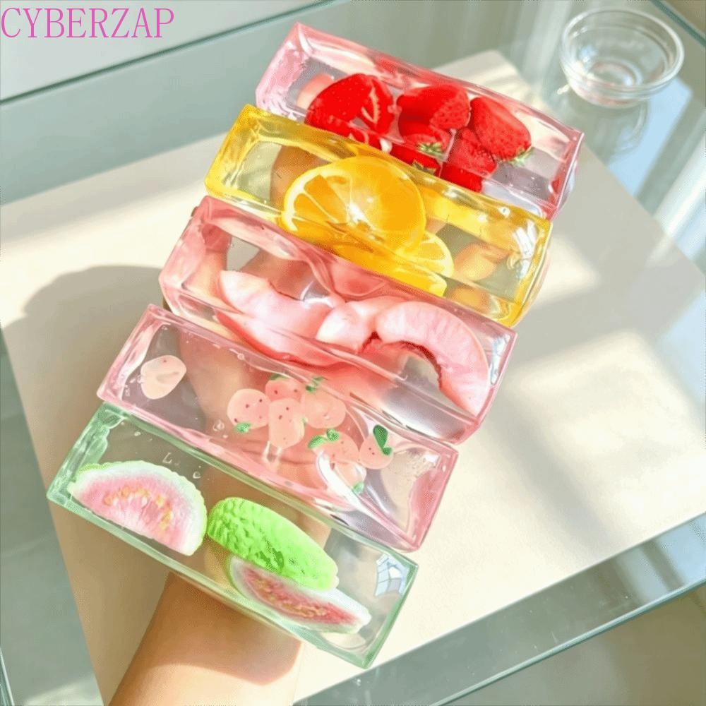 CYBERZAP ผลไม้ Slush Squishy ของเล่น,นุ่มช้า Rebound ผลไม้ Ice Cube Squishy ของเล่น, ICE CUBE ของเล่