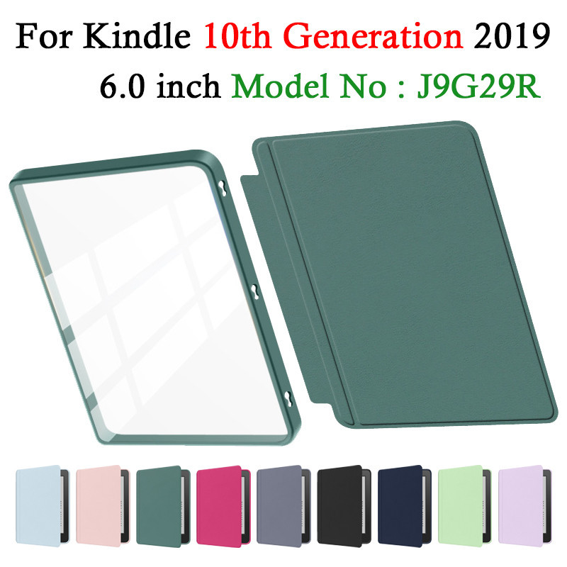 สําหรับ Kindle 10th Gen 2019 J9G29R 6.0 นิ้ว 2-in-1 Snap-on E-Reader กรณีอะคริลิคกันกระแทก