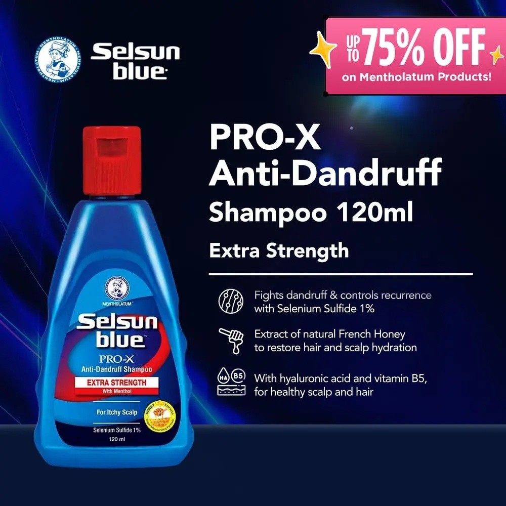 แชมพู Selsun Blue PRO-X ANTI-DANDRUFF 120ml QFJ9