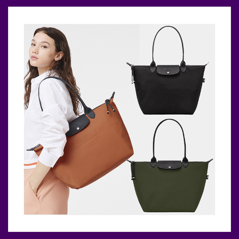 Long-chámp 1899HSR Tote Bag Canvas Handbag Zipper Dumpling Bag Women Sling Bag
