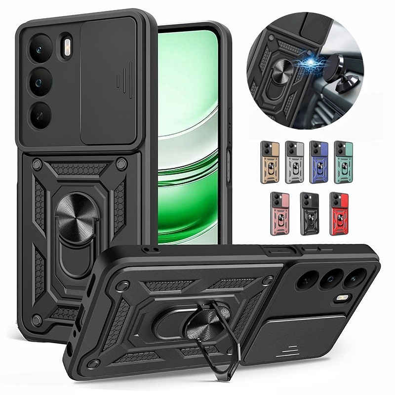 สไลด์กล้องเกราะกันกระแทกสําหรับRealme C71 C75 C67 C65 C55 C53 4G P3 GT 6 6T 7T 7 Pro Neo6 SEผู้ถือแห