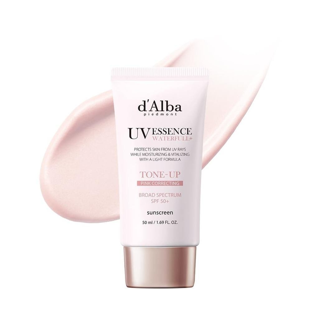 DalbaPidmont Waterfull Tone-Up Sunscreen Essence Protetor Solar de amplo espectro SPF50+ Protetor So