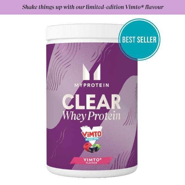 Myprotein Clear Whey Isolate – Vimto Infused 20 เสิร์ฟ, อาหารเสริมโปรตีนหลากสีสําหรับการเจริญเติบโตข