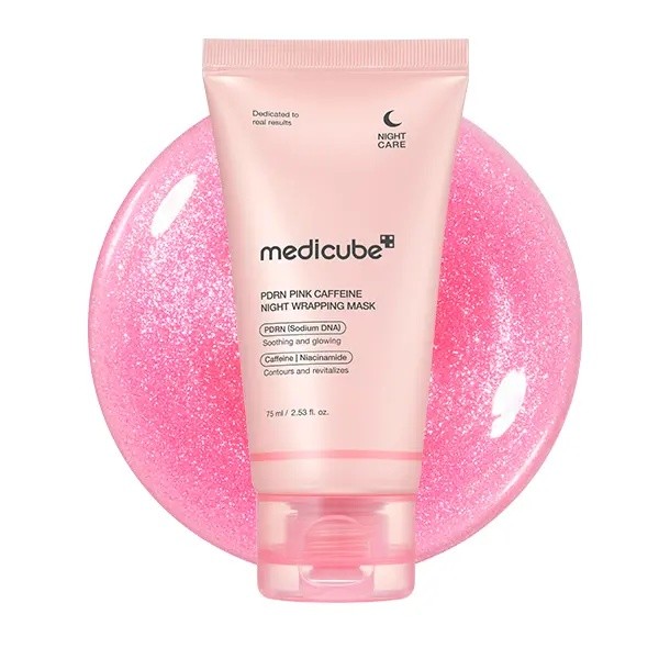 [medicube]PDRNPinkCaffeineOvernightWrappingMask:,SHED,GLOW!