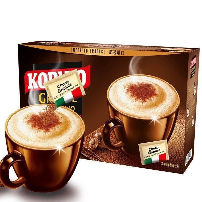 KOPIKO อินโดนีเซีย KOPIKO Hero Cappuccino Coffee 12 ถ้วยนําเข้าขนมกาแฟชนิดบรรจุกล่อง 0809